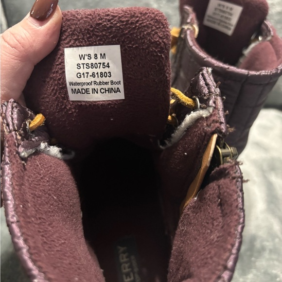 Sperry Rain Duck Boots, size 8, excellent condition! - Picture 5 of 13